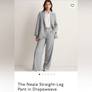 Madewell Neale Straight Leg Pant in Drapeweave